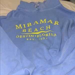 Miramar Beach Blue Hoodie
